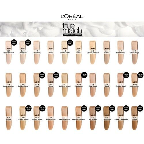 Loreal True Match Foundation 2.R/2.C Rose Vanilla 30 Ml Nemlendirme Etkili