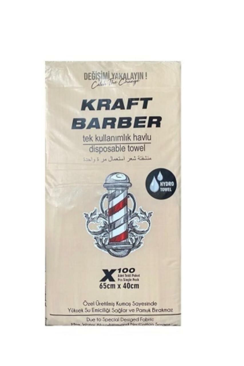 Barber Kullan At Havlu 100 Adet 65X40 CM Kraft Barber