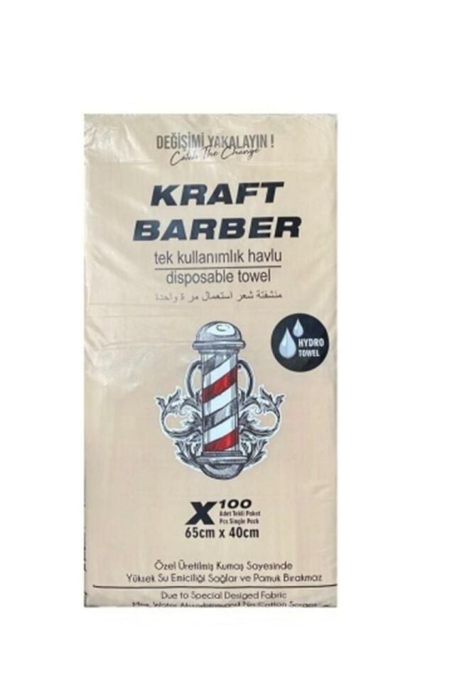 Barber Kullan At Havlu 100 Adet 65X40 CM Kraft Barber
