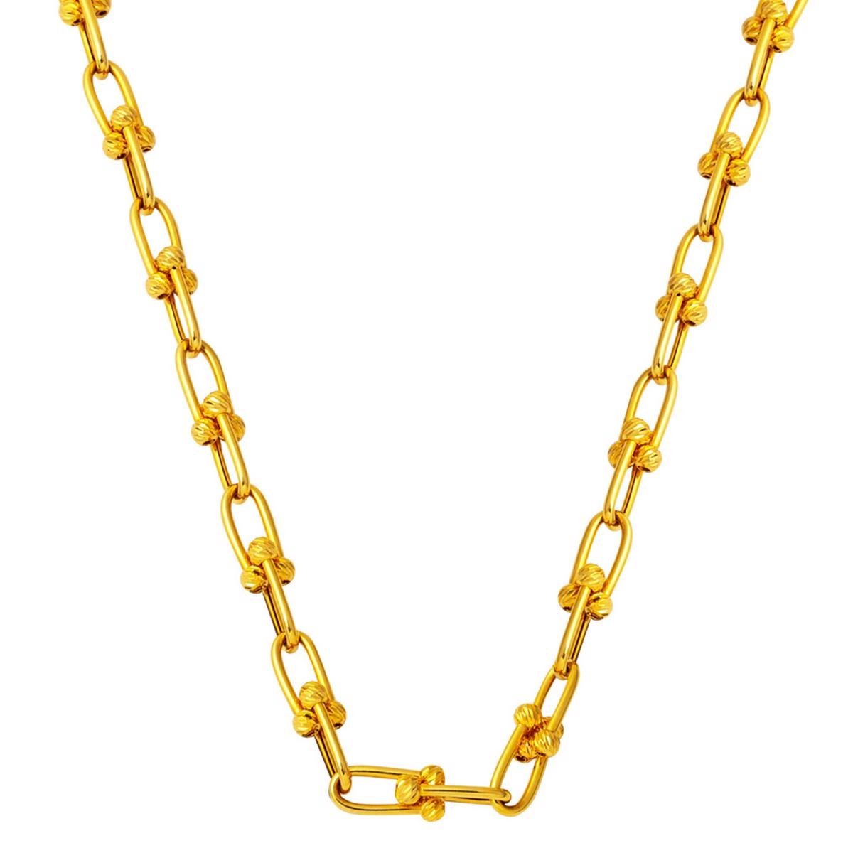 22 Ayar Tiffany Tarzı Altın Zincir - 55 cm