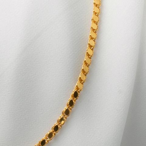 Maraş Pullu 14 Ayar Altın Zincir 65 cm.