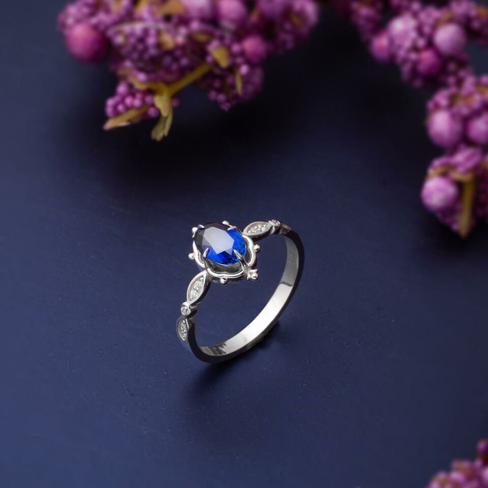 Zer Diamond Safir Pırlantalı Yüzük