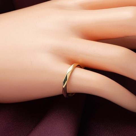 Crystal Altın Serçe Parmak Yüzüğü