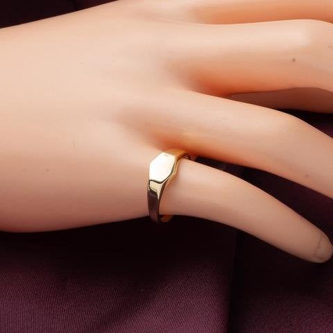 Altıgen Tasarım Serçe Parmak Yüzüğü