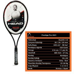 Head Prestige Pro 2021 Kordajsız Tenis Raketi