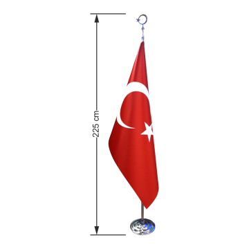 Makam ☪ Türk Bayrağı – 100x150 cm - ORTA KALİTE