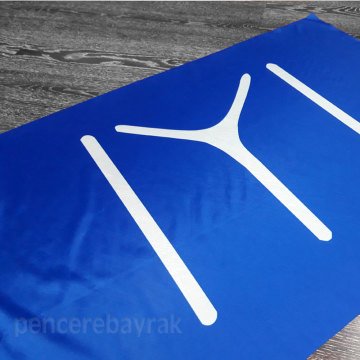 Kayı Boyu Sopalı Bayrağı | Lüks Raşel Kumaş | Çeşitli Ölçürde