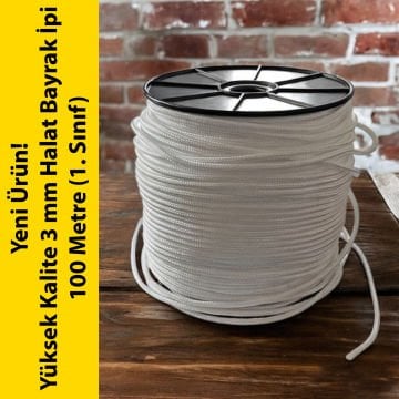 1. Sınıf 120 Metre Halat Bayrak İpi 3 mm