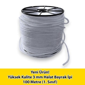 1. Sınıf 120 Metre Halat Bayrak İpi 3 mm