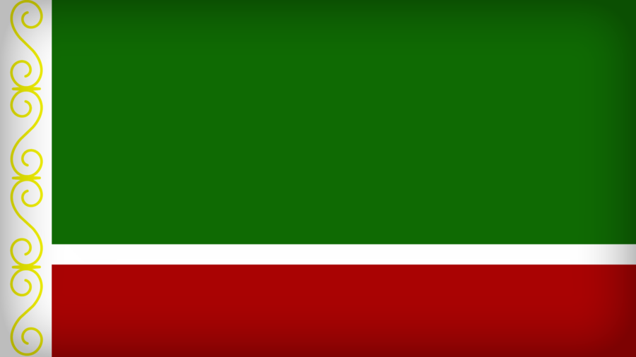 Çeçenistan Gönder Bayrağı | Ekonomik Raşel Kumaşa Baskılı