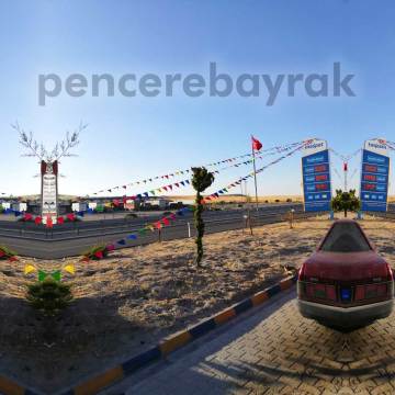 Renkli Üçgen Bayrak | Vinil Branda | 25 Metre İpe Dizili Süsleme Bayrak