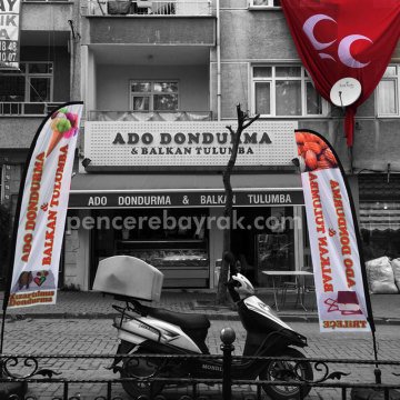 Büfe ve Kafeler İçin Özel Tasarım Olta Bayrakları