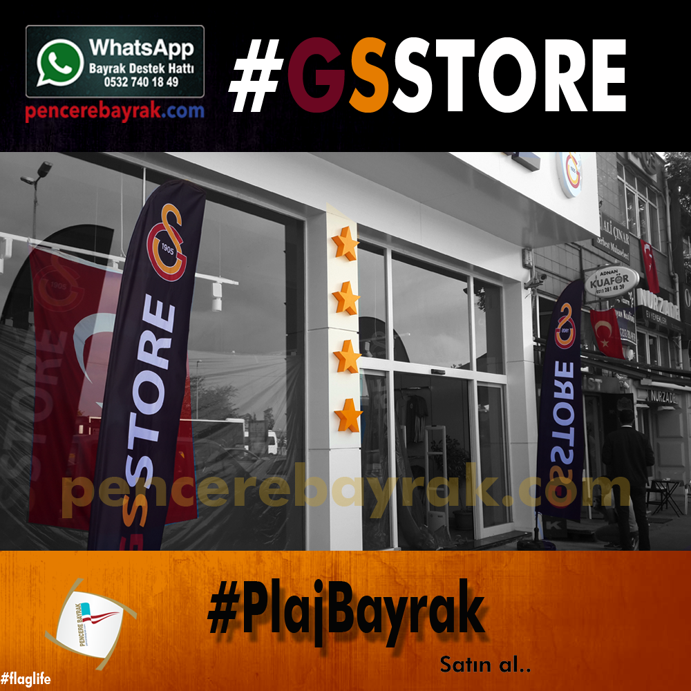 GS Store Mağaza Logolu Olta Bayrağı