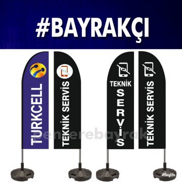 Turkcell Olta Bayrağı | Hazır Tasarım & Raşel Kumaş | Pencere Bayrak