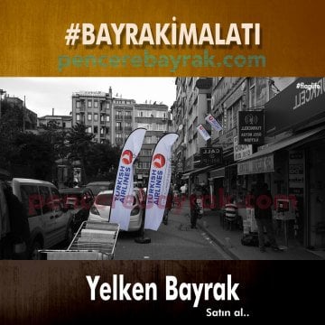 Hazır Tasarım THY (Türk Hava Yolları) Yelken Bayrağı