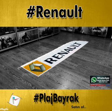 Renault Plaj Bayrakları - Hazır Tasarım & Etkili Reklam | Pencere Bayrak