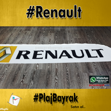 Renault Plaj Bayrakları - Hazır Tasarım & Etkili Reklam | Pencere Bayrak