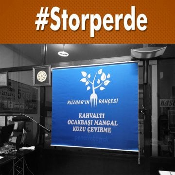 Rüzgarın Bahçesi Restoranı İçin Özel Baskılı Stor Perde İmalatı