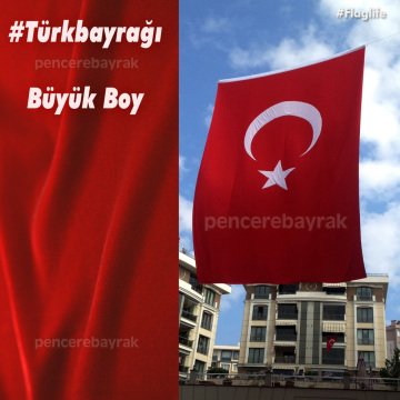 Türk bayrağı 1000x1500 cm Alpaka