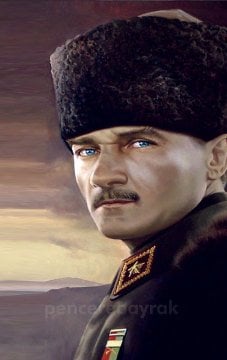 Atatürk Bayrakları - ATA 17 - Raşel Kumaş Baskılı