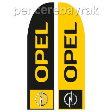 Opel İçin Özel Tasarım Yelken Bayrak - Profesyonel Tanıtım Çözümleri
