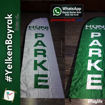 Parkecilere Özel Yelken Bayrakları (75x300 cm)