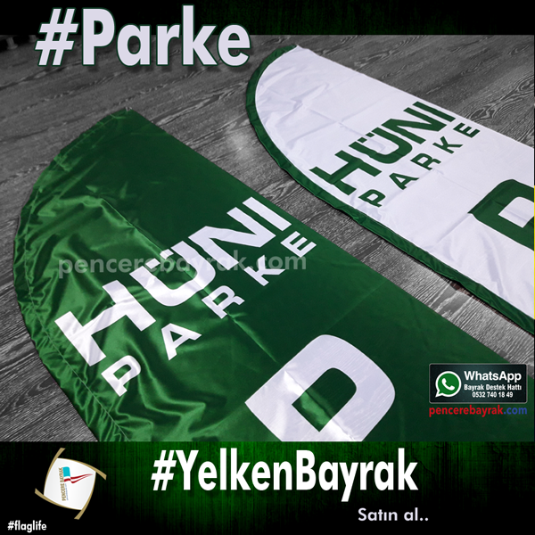 Parkecilere Özel Yelken Bayrakları (75x300 cm)