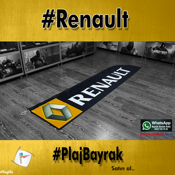Renault Logolu Plaj Bayrakları: Hazır Tasarımlarla Aracınızı Ön Plana Çıkarın!