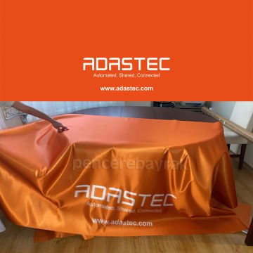 Adastec Logolu Özel Tasarım Masa Örtüsü