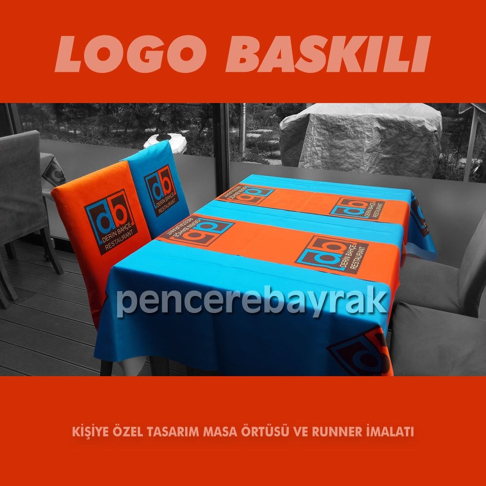 Defne Restaurant İçin Özel Tasarım Masa Örtüsü