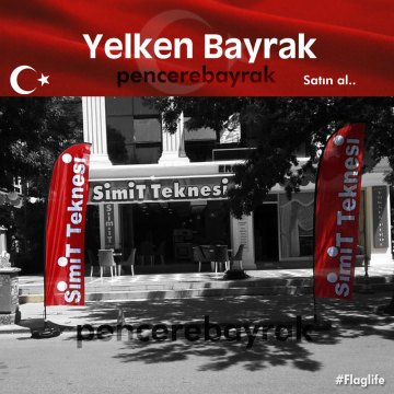 Aksaray Simit Teknesi Özel Tasarım Yelken Bayrak