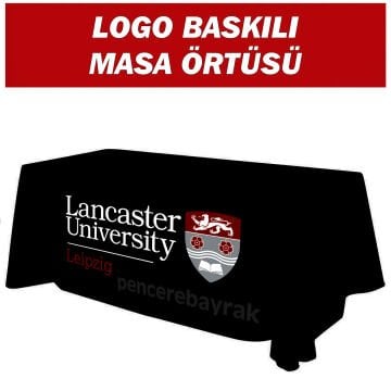 Lancaster University Leipzig Logolu Özel Tasarım Masa Örtüsü