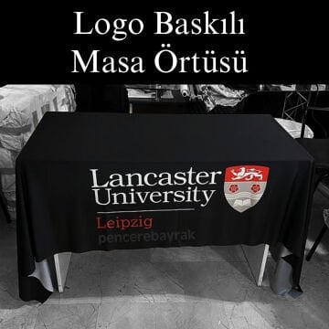Lancaster University Leipzig Logolu Özel Tasarım Masa Örtüsü