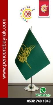 Osmanlı Mühürlü Yeşil Masa Bayrağı