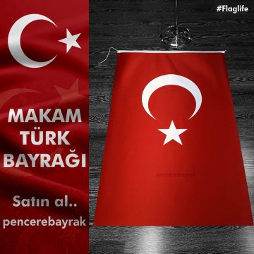 Makam Bayrağı – Türk Makam Bayrağı | Lüks Kalite, 100x150 cm