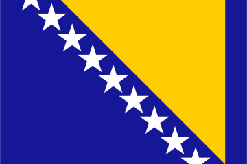 Bosna Bayrağı | Özel Kumaş Çift Kat Baskılı