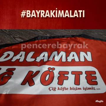 Tatlıses Çiğ Köfte ve Lahmacun Yelken Bayrakları - Hazır Tasarım