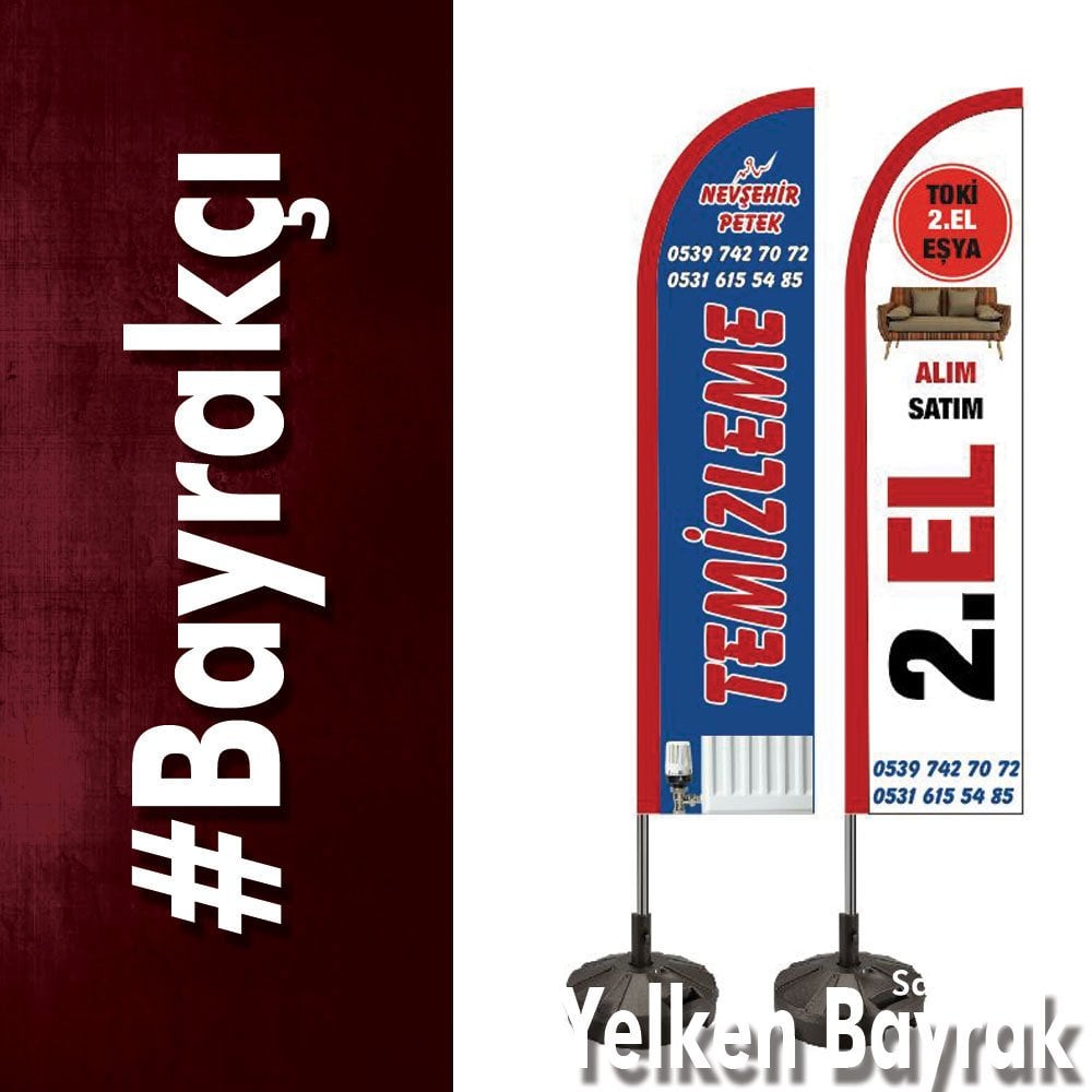 İkinci El Eşya İşletmeleri İçin Yelken Bayrak Çeşitleri