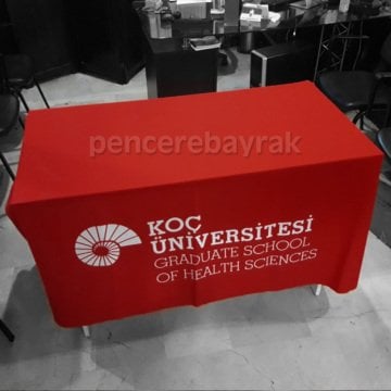 Özel Kumaşa Logo Baskılı Masa Örtüsü | Koç Üniversitesi | için Tasarım