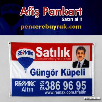 Remax Afişi Özel Kumaşa Baskılı