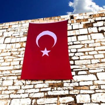 Türk bayrağı 200x300 cm Alpaka Kumaş