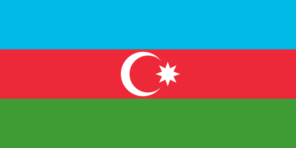 Azerbaycan Bayrağı | Lüks Kalite Parlak Saten Kumaş ve Sağlam Dikişli Tasarım | Çeşitli Boyut Seçenekleri