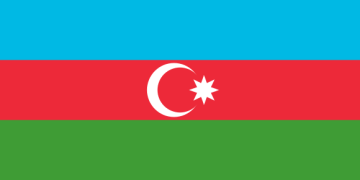Azerbaycan Bayrağı | Lüks Kalite Parlak Saten Kumaş ve Sağlam Dikişli Tasarım | Çeşitli Boyut Seçenekleri
