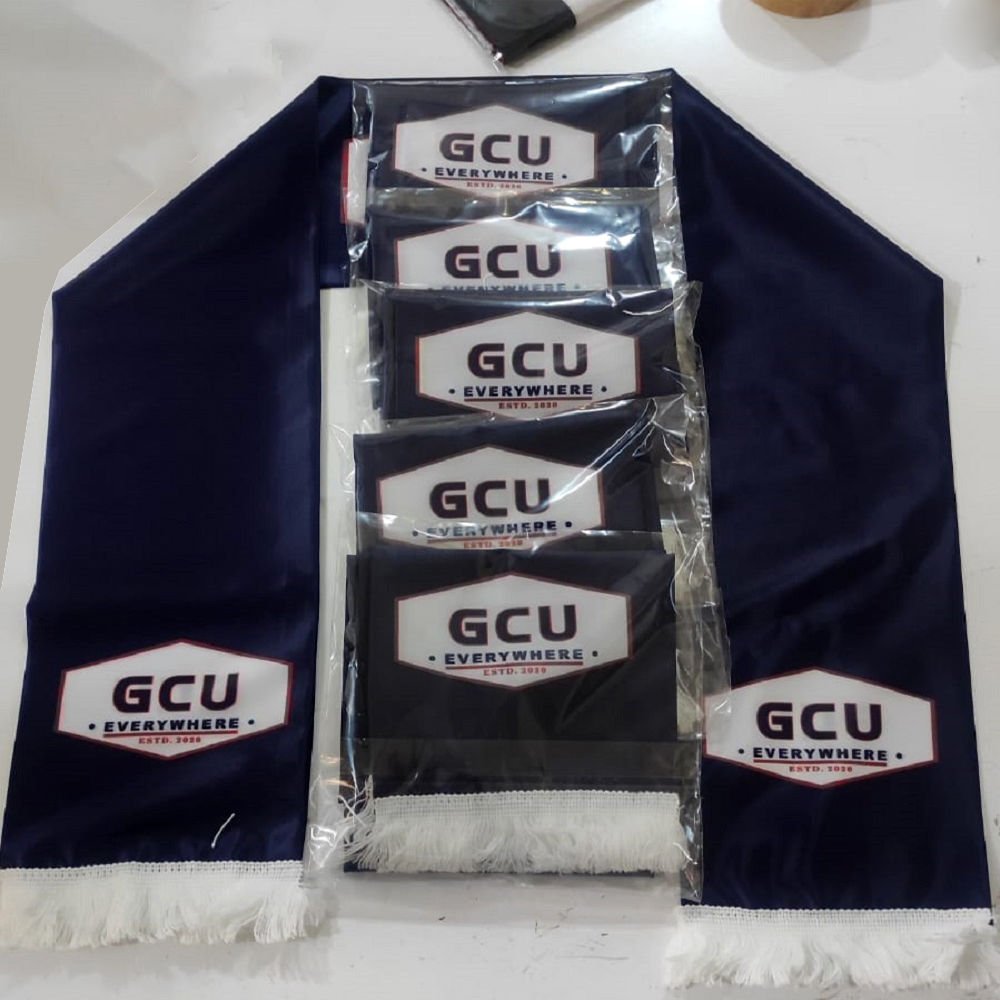Özel Tasarım Atkı Örneği: GCU • EVERYWHERE • ESTD. 2020