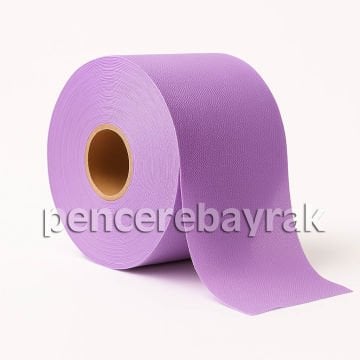 16x2000 cm Lila Tela Süsleme Kumaşı | Çok Amaçlı Dekoratif Çözüm
