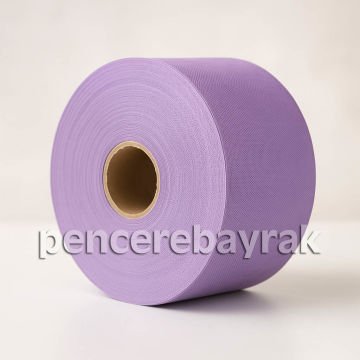 16x2000 cm Lila Tela Süsleme Kumaşı | Çok Amaçlı Dekoratif Çözüm