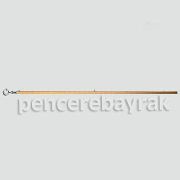 Tören Bayrak Direği Ahşap + 100x150 cm Alpaka Bayrak