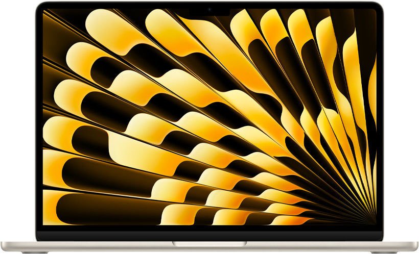 Macbook Air M3  15 inc 16 gb bellek, 1 Tb  SSD yıldız ışığı