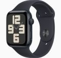 Apple Watch SE GPS 44mm Gece Yarısı Alüminyum Kasa ve Gece Yarısı Spor Kordon - S/M - MRE73TU/A