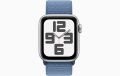 Apple Watch SE GPS 44mm Gümüş Rengi Alüminyum Kasa ve Buz Mavisi Spor Loop - MREF3TU/A